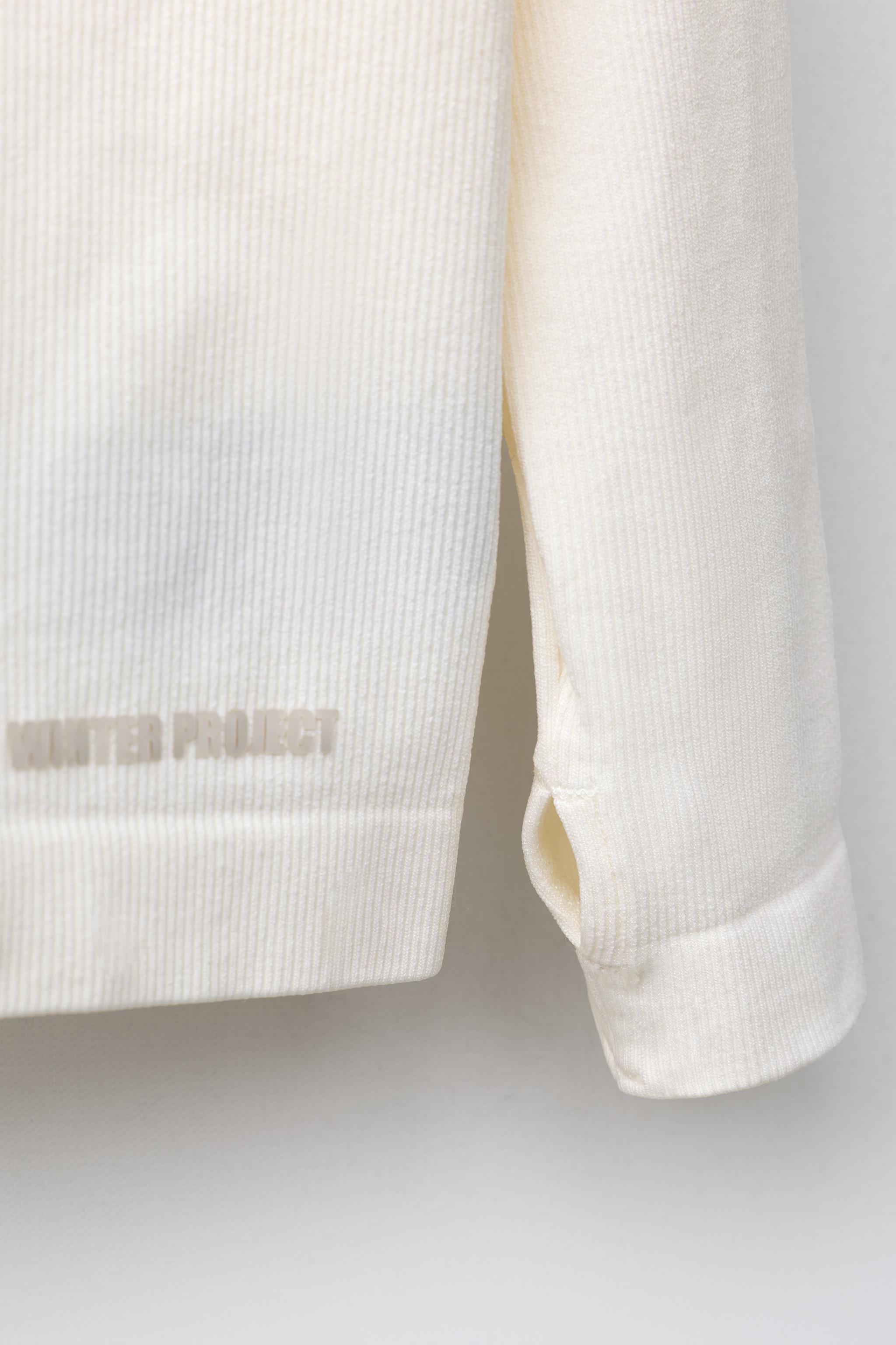 T-SHIRT CÔTELÉ INSCRIPTION EN RELIEF